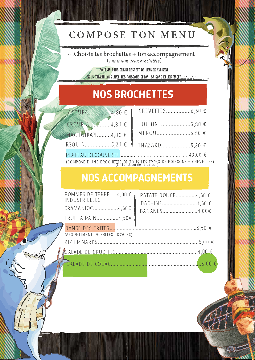 Menu Fish Style page 4